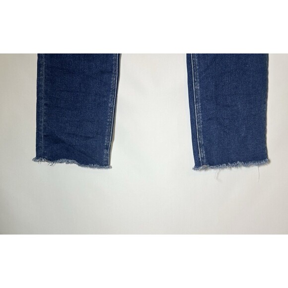 Vervet Blue Jeans Straight Leg Stretch Women’s Size 29 Raw Hem Dark Wash Denim‎ - Picture 3 of 14